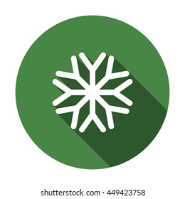 snowflake Icon, flat design style