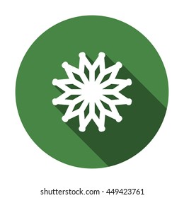 snowflake Icon, flat design style