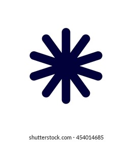 snowflake Icon, flat design style