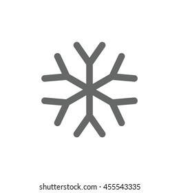 snowflake Icon, flat design style