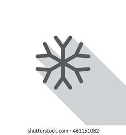 snowflake Icon, flat design style