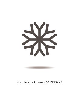 snowflake Icon, flat design style