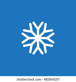 snowflake Icon, flat design style