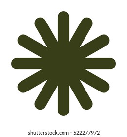 snowflake Icon, flat design style