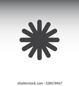 snowflake Icon, flat design style