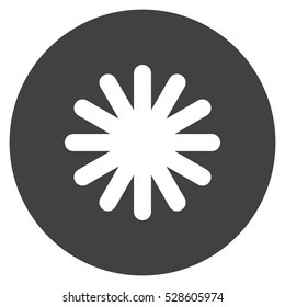 snowflake Icon, flat design style