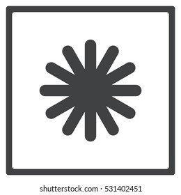 snowflake Icon, flat design style