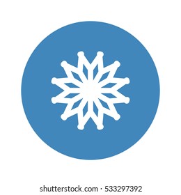 snowflake Icon, flat design style