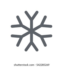 snowflake Icon, flat design style