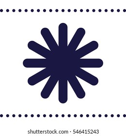 snowflake Icon, flat design style