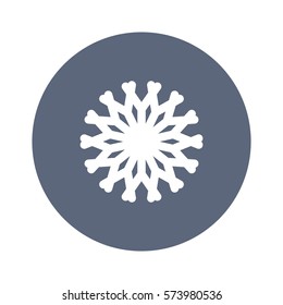snowflake Icon, flat design style
