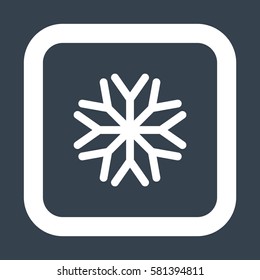 snowflake Icon, flat design style