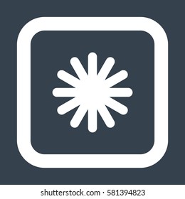 snowflake Icon, flat design style