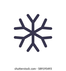 snowflake Icon, flat design style