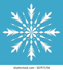Snowflake icon flat style. design elements. Vector illustration