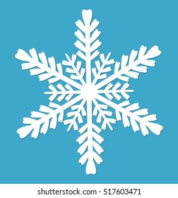 Snowflake. Snowflake icon flat style. Snowflake design elements. Vector illustration