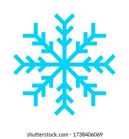 Snowflake icon. flat style in trendy design vector illustration isolated on blank background