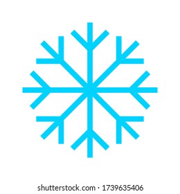 Snowflake icon. flat style in trendy design vector illustration isolated on blank background