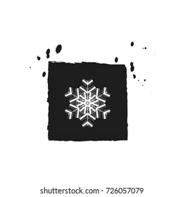 Snowflake Icon graphic. Creative design

