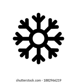 Icono de copo de nieve para proyectos de diseño gráfico