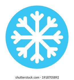 Snowflake icon for graphic design projects