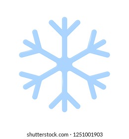 Snowflake icon, graphic design template, Winter symbol, vector illustration