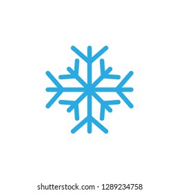 Snowflake icon graphic design template vector isolated