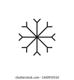 Snowflake icon graphic design template vector illustration 