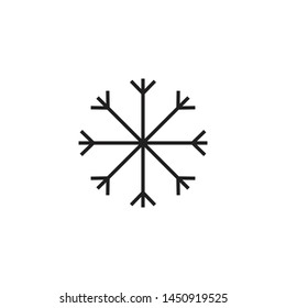 Snowflake icon graphic design template vector illustration 