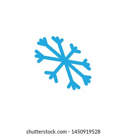 Snowflake icon graphic design template vector illustration 