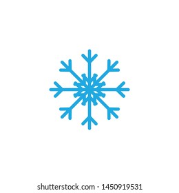 Snowflake icon graphic design template vector illustration 