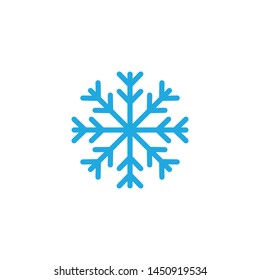 Snowflake icon graphic design template vector illustration 