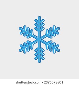Icono de copo de nieve plantilla de diseño gráfico ilustración vectorial