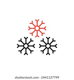 
Snowflake Icon Graphic,snowfall, icon isolated on white background, suitable for websites, blogs, logos, graphic design, social media, UI, mobile apps.
