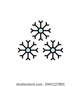 
Snowflake Icon Graphic,snowfall, icon isolated on white background, suitable for websites, blogs, logos, graphic design, social media, UI, mobile apps.