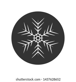 Snowflake Icon. Ice, Cold. Frozen llustration. Applied as Trendy Symbol for Design Elements, Websites, Presentation and Application - Vector.