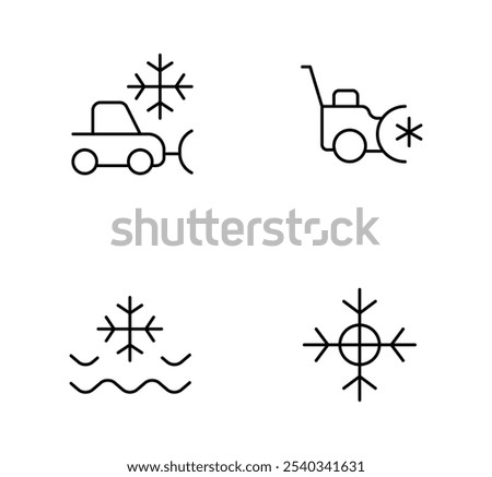 Snowflake icon, ice snow, winter season flat vector icon and illustration, graphic, editable stroke. Suitable for website design, logo, app, template, and ui ux.