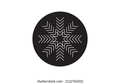 snowflake, icon illustration