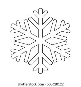 snowflake icon illustration design
