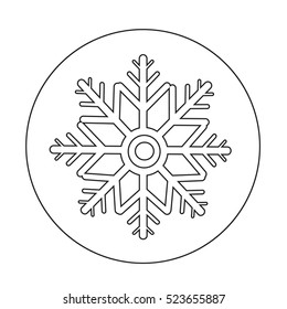 snowflake icon illustration design