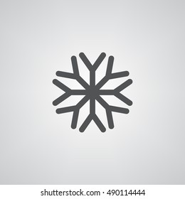 snowflake icon illustration isolated vector sign symbol
