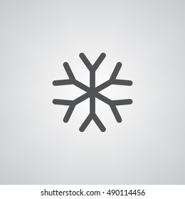 snowflake icon illustration isolated vector sign symbol