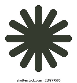 snowflake icon illustration isolated vector sign symbol