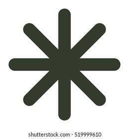 snowflake icon illustration isolated vector sign symbol