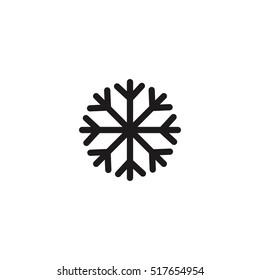 snowflake icon illustration vector, can be used for web and mobile