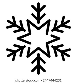 Snowflake Icon Illustration, for web, app, infographic, etc