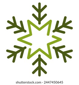 Snowflake Icon Illustration, for web, app, infographic, etc