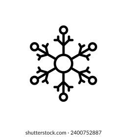 Snowflake icon. For the Internet, design, applications, web interface.