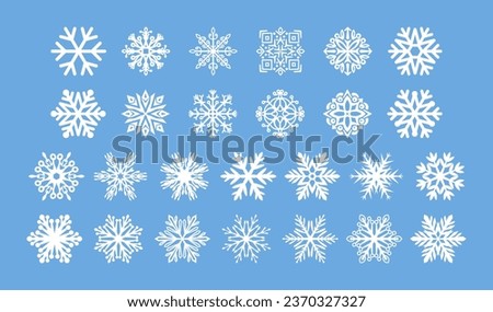 Snowflake icon isolated. Christmas and winter emblem. Xmas design. Vector stock illustration. EPS 10