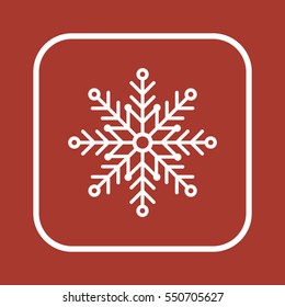 Snowflake     icon,  isolated. Flat  design.